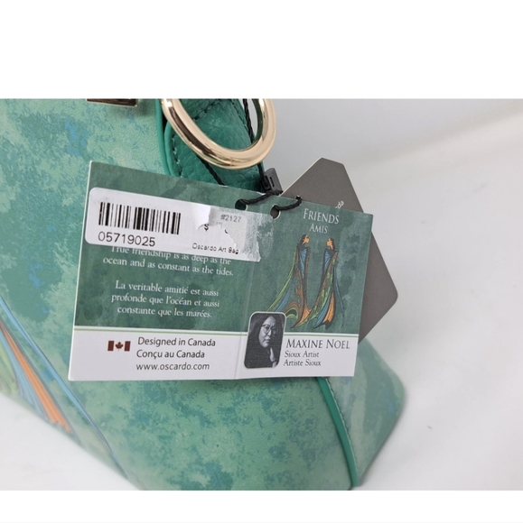 Maxine Noel Friends Amis Faux Leather Art Shoulder Bag And Wallet - Picture 3 of 13